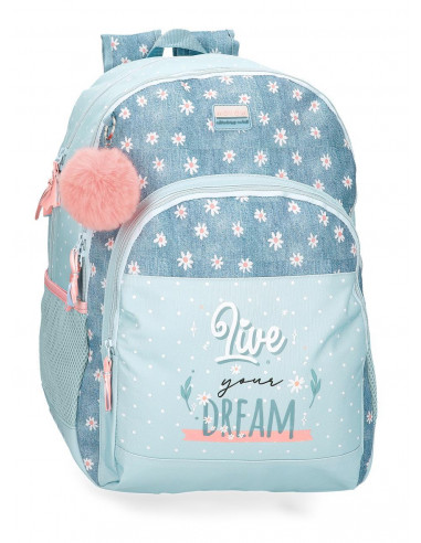 3762621 BACKPACK 46CM 2C. LIVE YOUR DREAMS